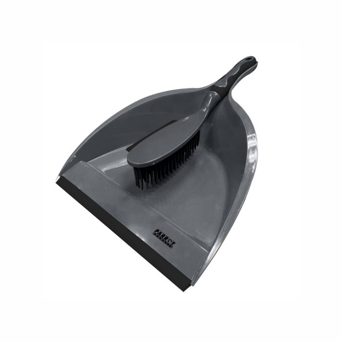 RUBBER DUSTPAN AND BRUSH
