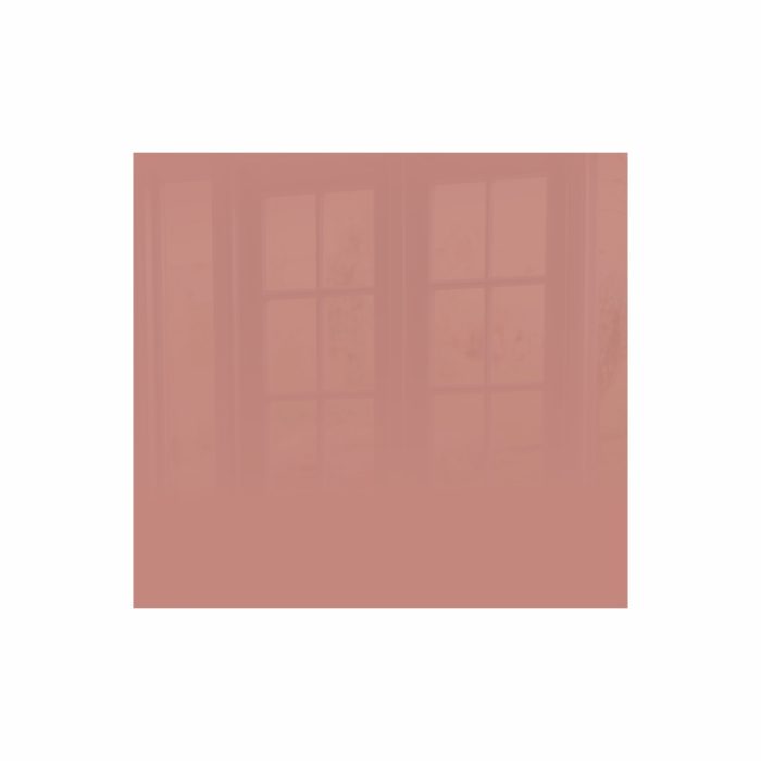 DECORATIVE GLASS WALL TILE 598MM X 650MM ROSE GOLD
