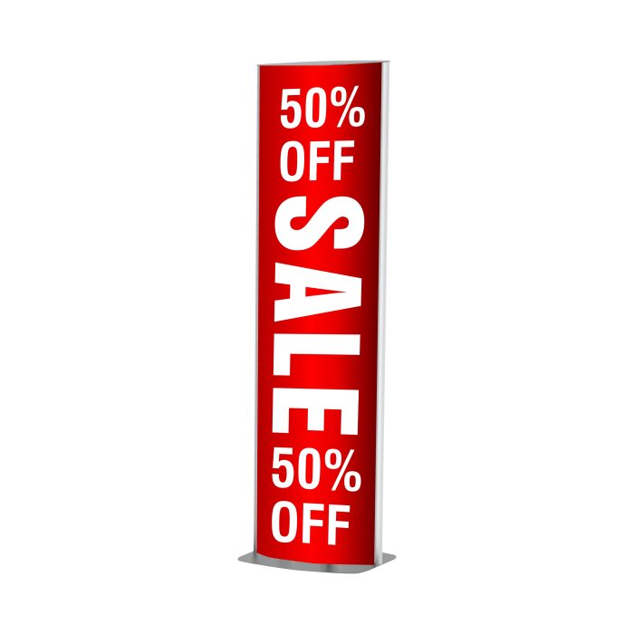 SIGN FRAME 420x1800mm DBL SIDED STANDING