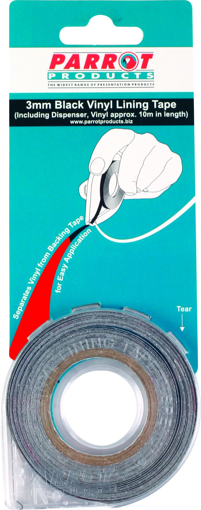 VINYL LINING TAPE 10 MTS * 3MM RED