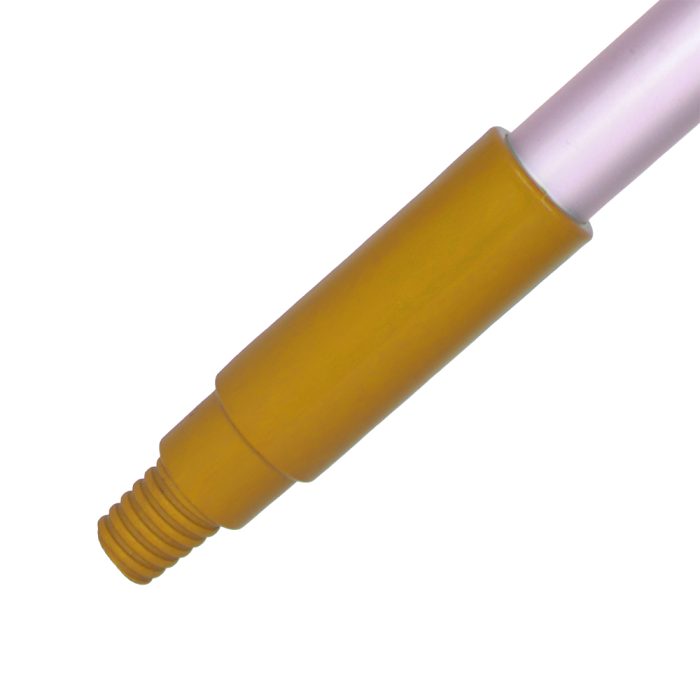 HANDLE - HD HYGIENE PLASTIC MOULDED - THREAD 25mm x 1.3m - YELLOW