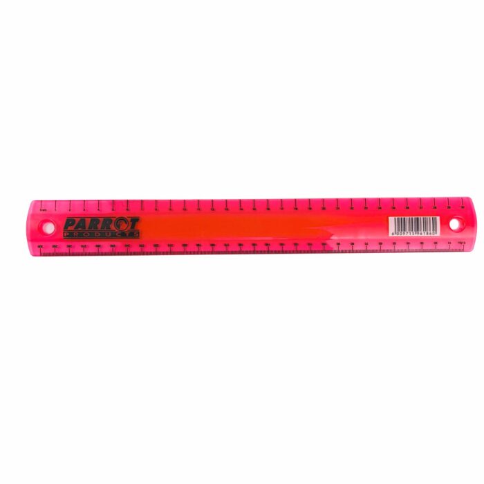RULER PLASTIC PINK